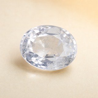 Ceylon White Sapphire Safed Pukhraj natural Vedic gemstone
