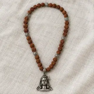 Adiyogi Shiva Rudraksha Mala Shiv Rudraksha Mala natural Vedic gemstone