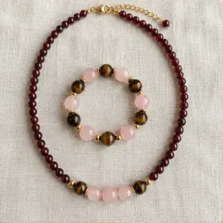 Love & Money Crystal Jewellery Combo Prem & Samriddhi Combo natural Vedic gemstone