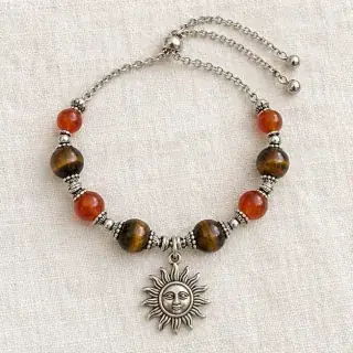 Mulank 1 Sun Crystal Bracelet Surya Bracelet natural Vedic gemstone