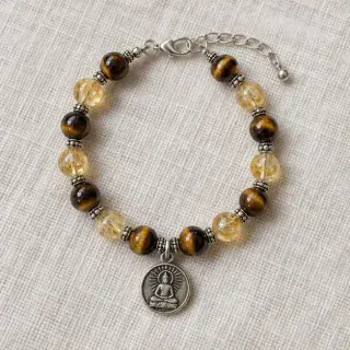 Mulank 3 Jupiter Crystal Bracelet Guru Bracelet natural Vedic gemstone