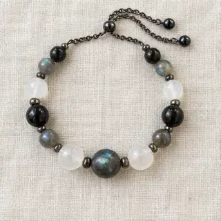 Mulank 4 Rahu Crystal Bracelet Rahu Bracelet natural Vedic gemstone