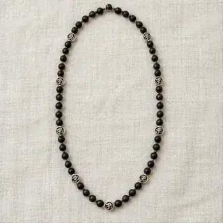 Om Bead Karungali Mala Om Karungali Mala natural Vedic gemstone