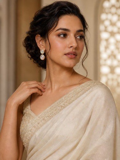 Indian cinema-inspired editorial styling with Opal jewellery
